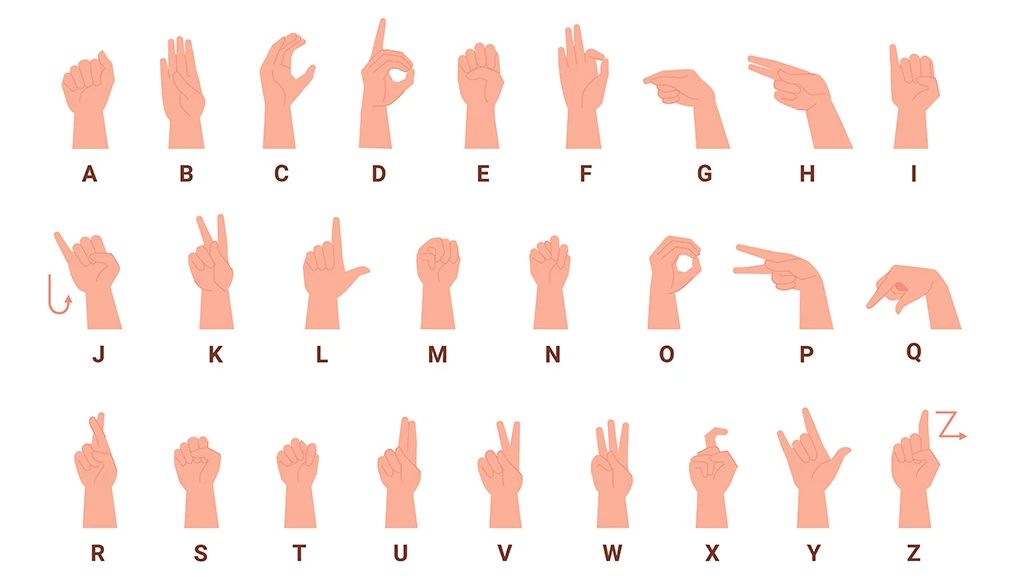 Practicing sign language may benefit your brain A chart of the American Sign Language alphabet