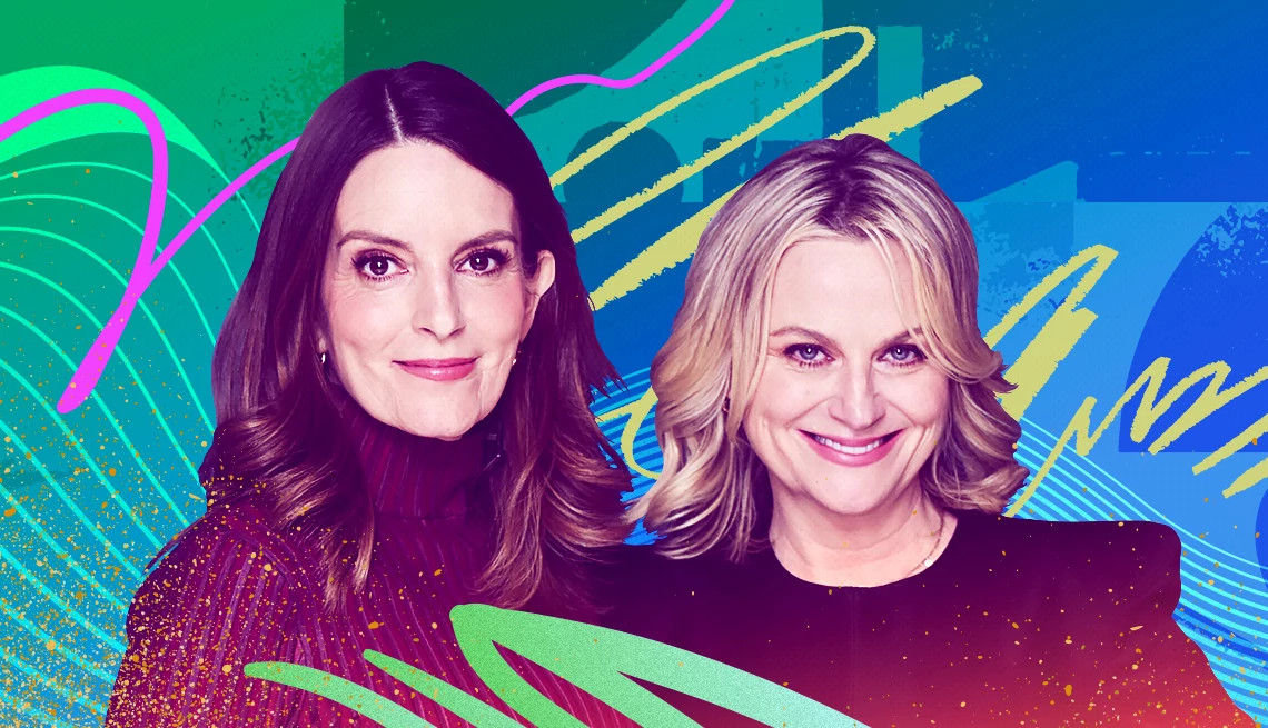 Amy Poehler & Tina Fey are shown in a photo illustration