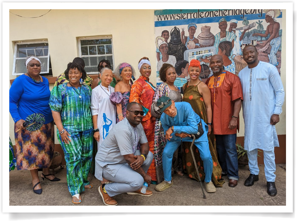 Terri Reshard traveled from Florida to Siera Leone Terri Reshard along with others members of her tour group