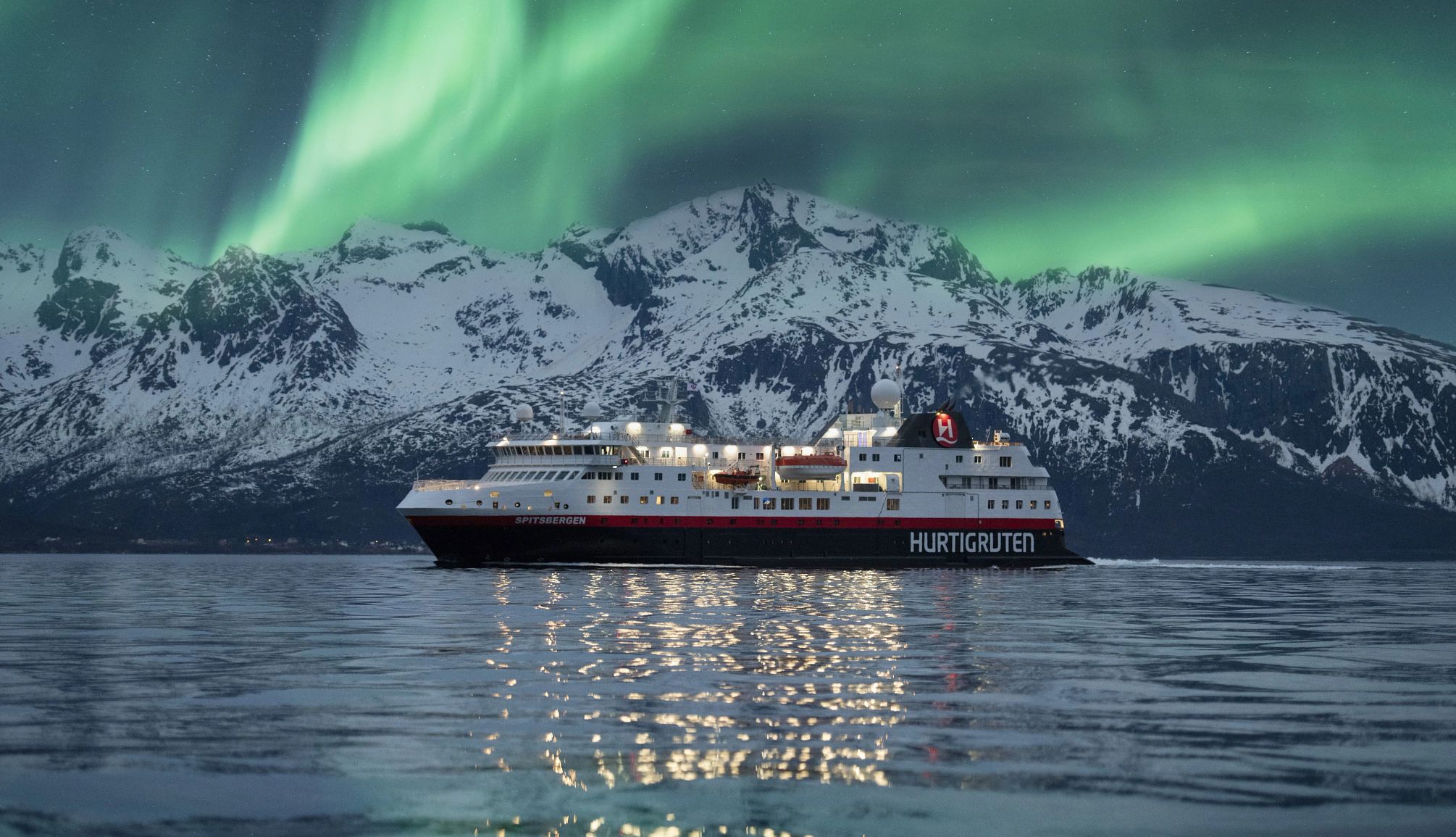 Hurtigruten promises a free six- or seven-day cruise if you miss seeing the Northern Lights Hurtigruten cruise ship