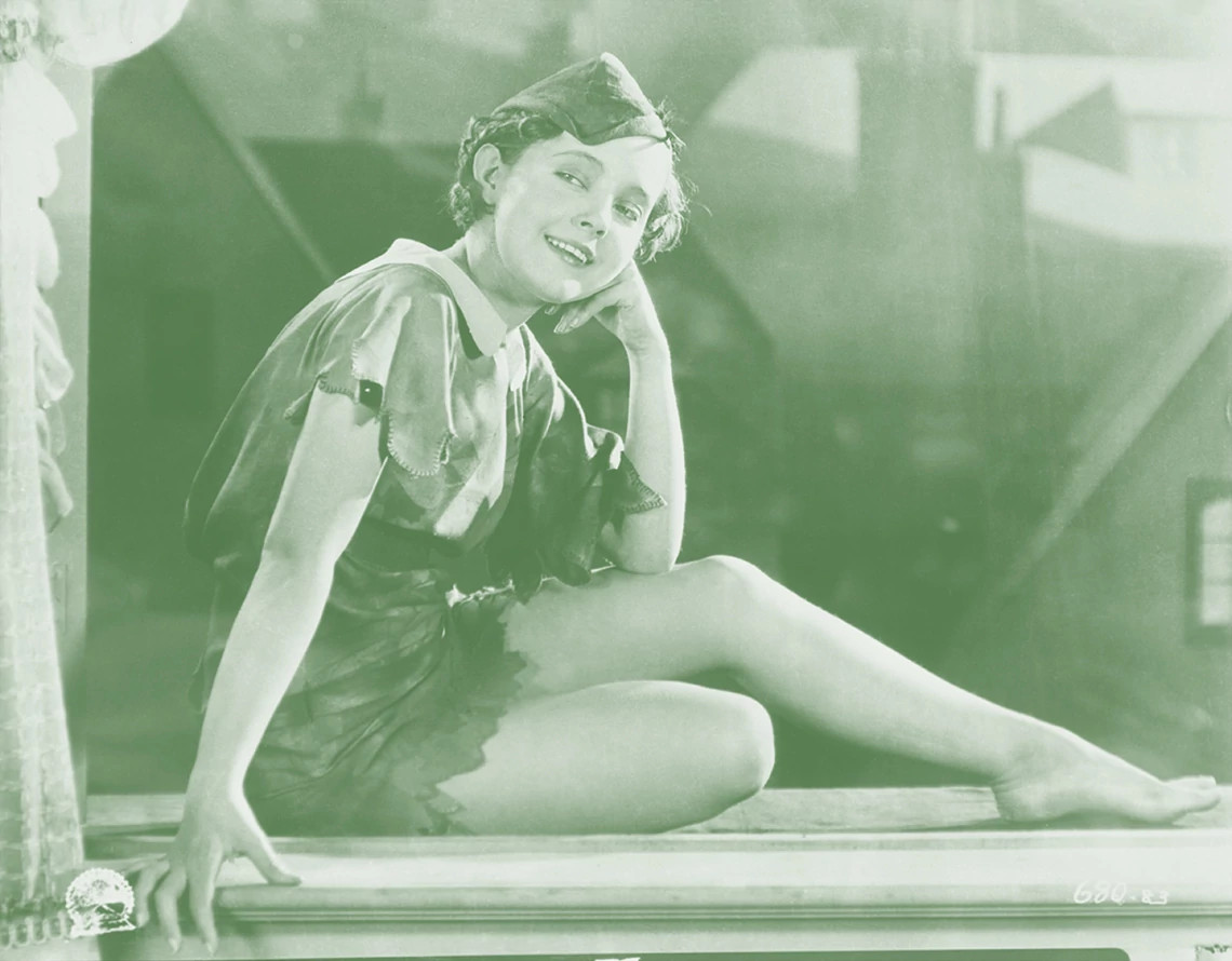 Actress Betty Bronson as Peter Pan