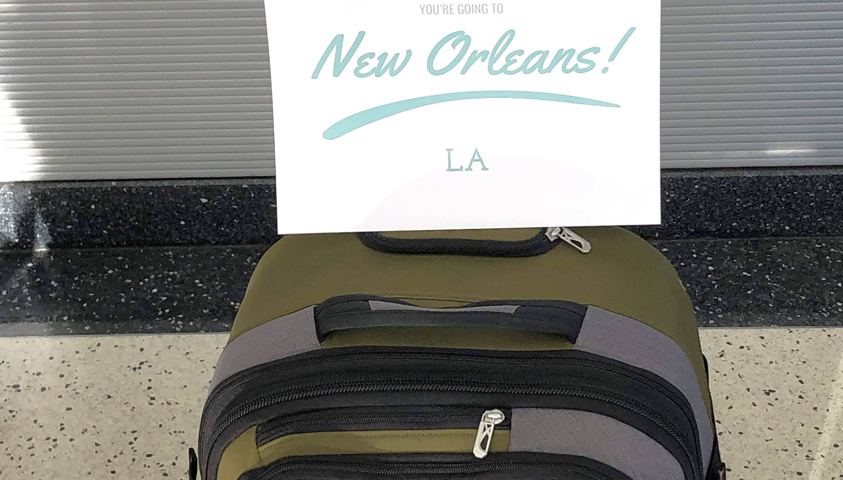 What You Need to Know About Taking a Mystery Trip a sheet of paper that says new orleans