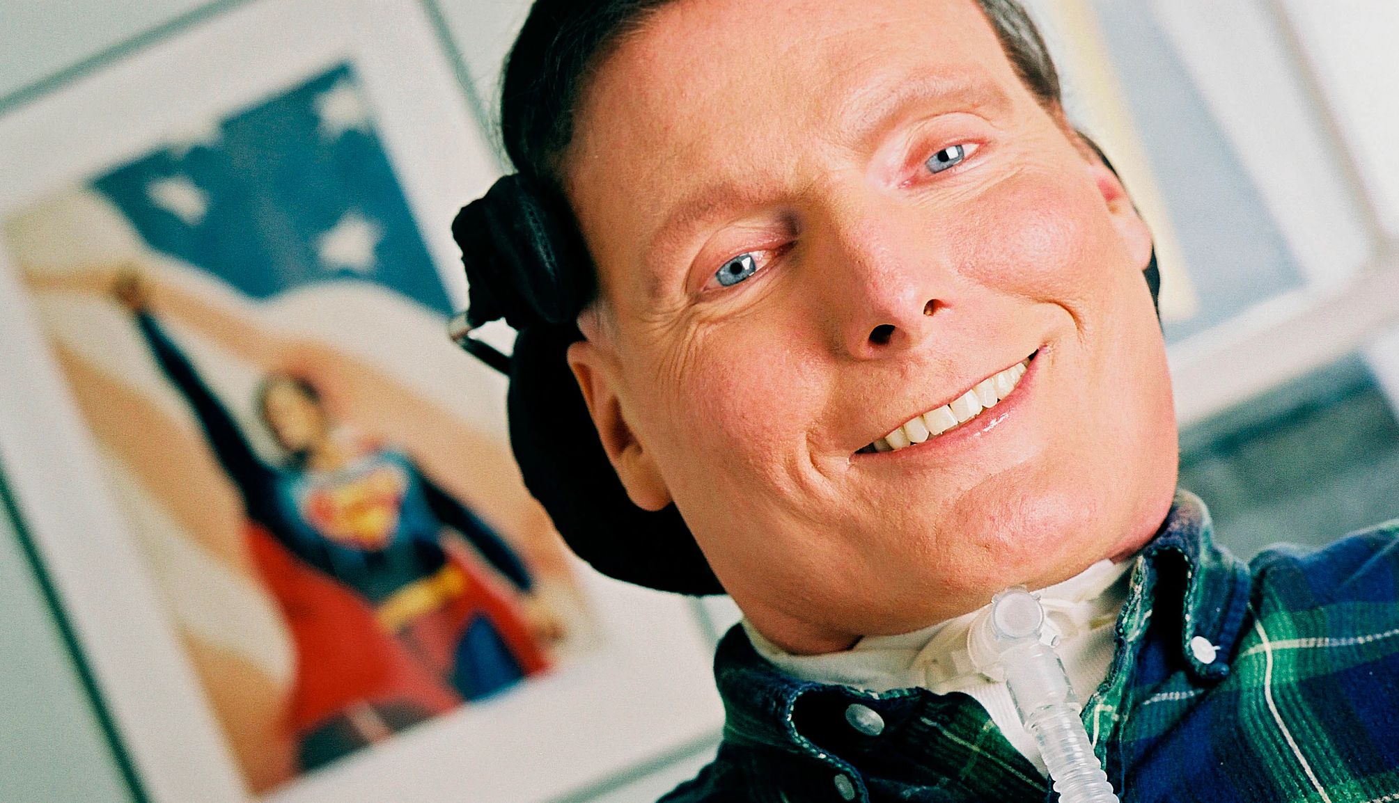 Christopher Reeve Christopher Reeve at his home in New York