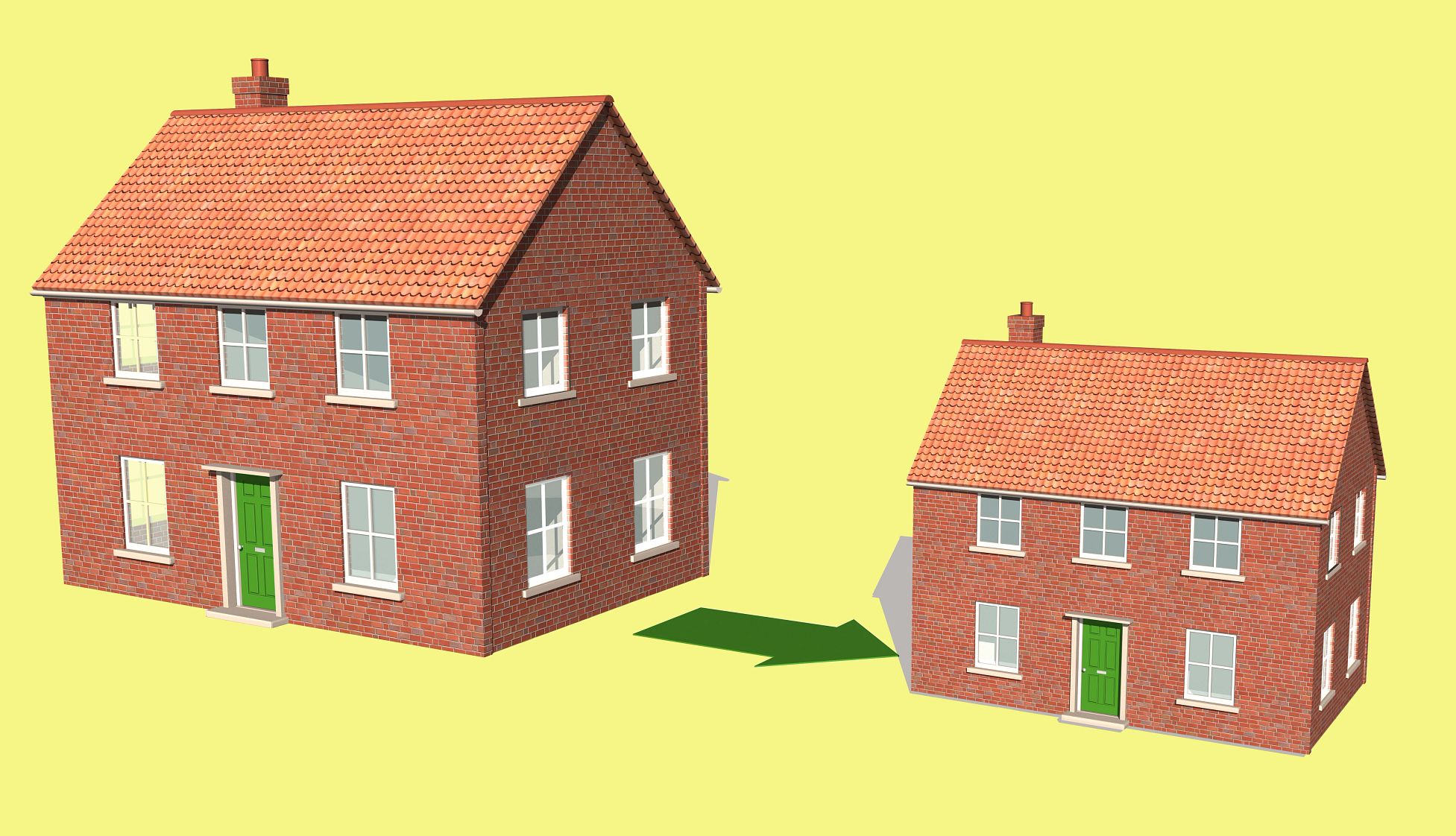 Consider these pros and cons before moving to a smaller home in today’s market a large home next to a smaller home