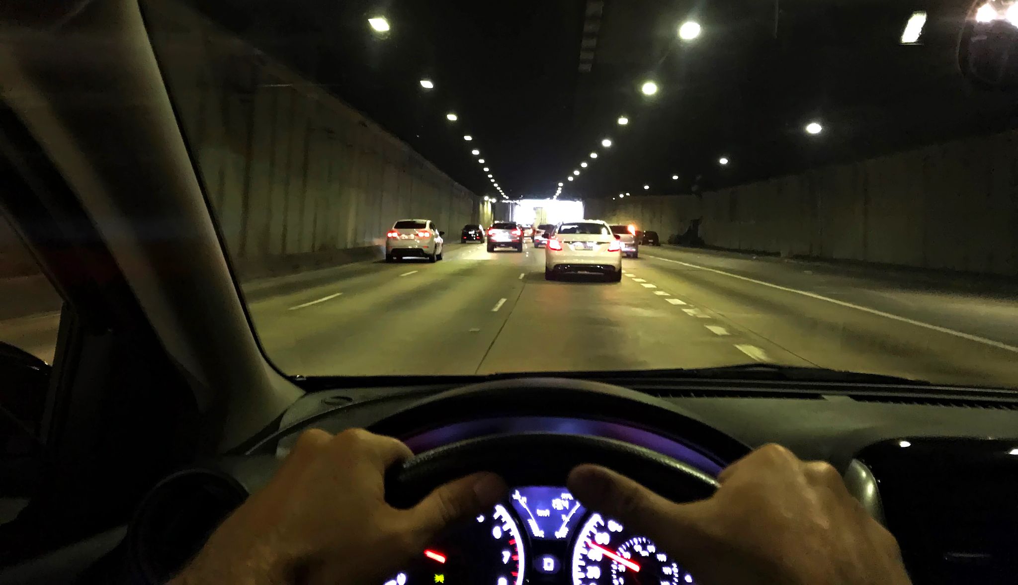 Vehicle Dashboard at night Vehicle Dashboard at night