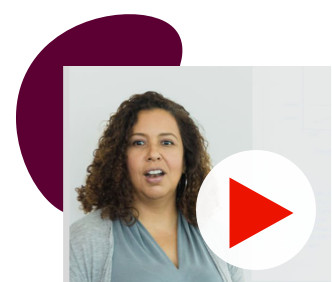 An image of a video thumbnail with a woman excited to look through the online tools.