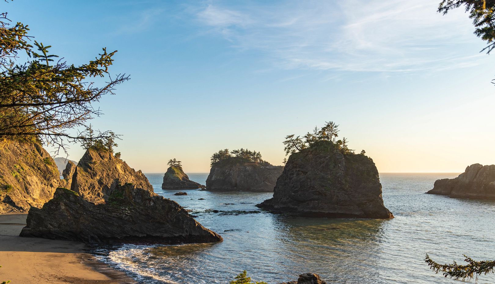 America's Hidden Beaches sea stacks at secret beach in oregon
