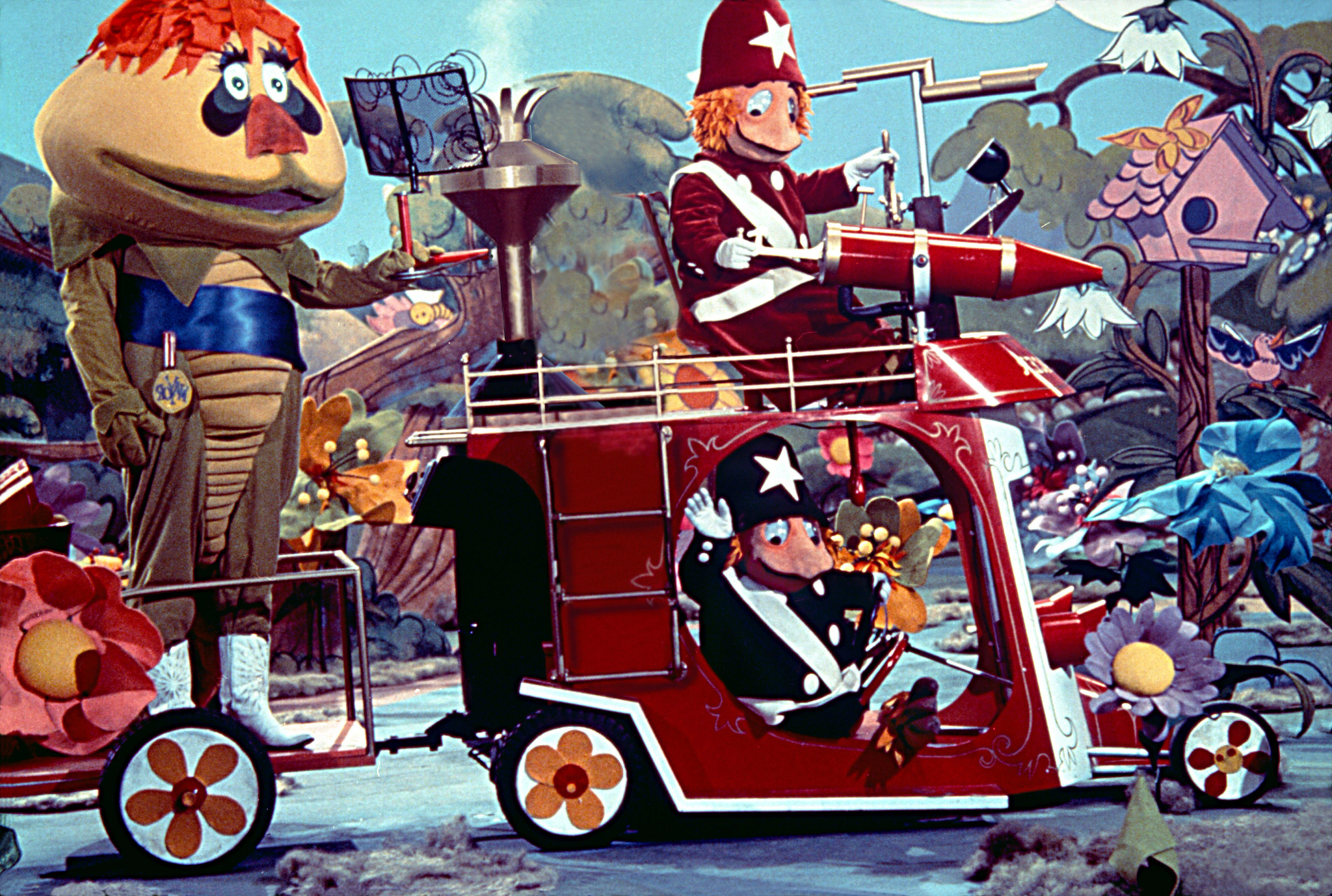 image shows a range of characters from hr pufnstuf