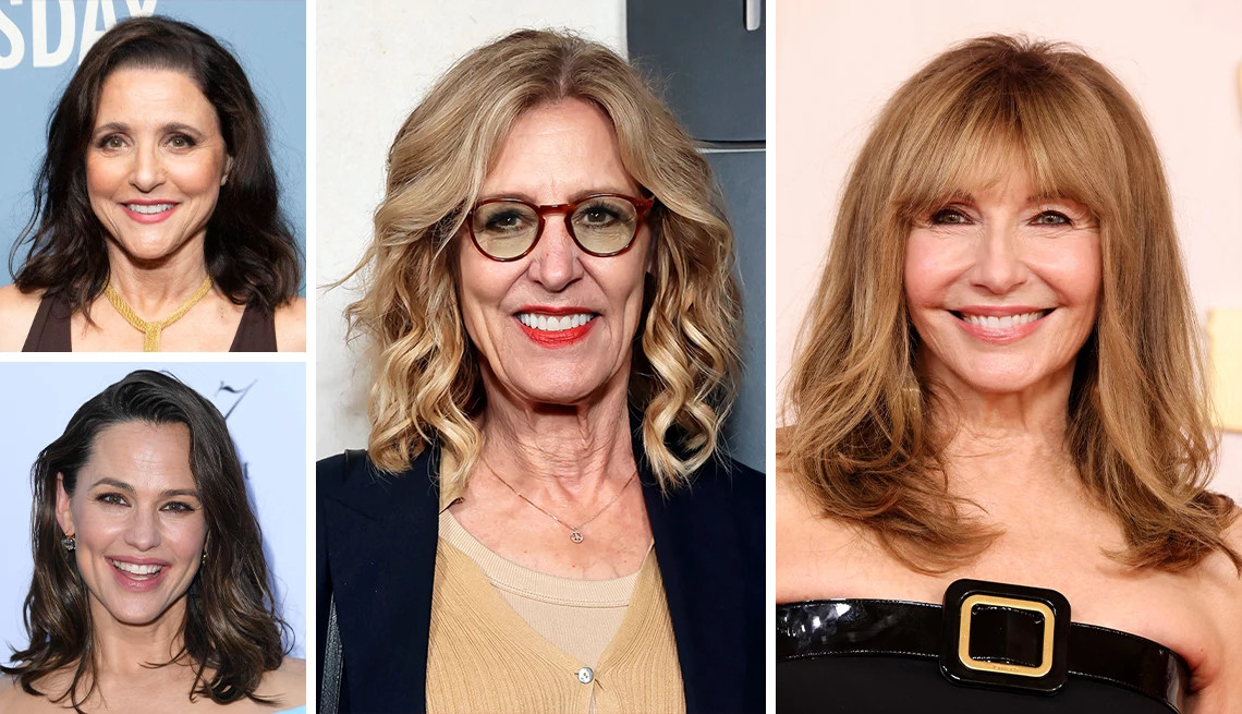 celebrities with shoulder length hair