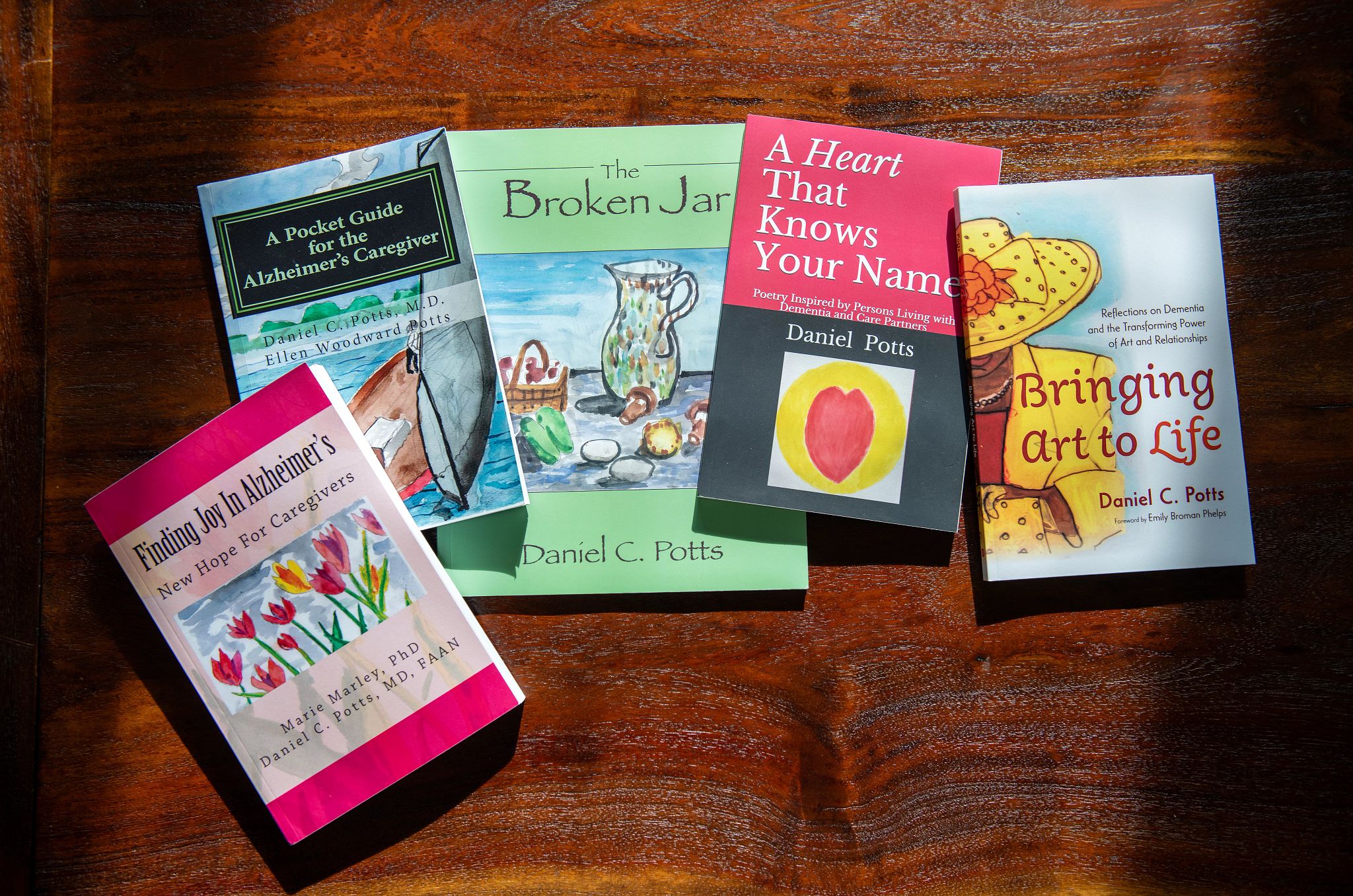 second chance as a caregiver books on a coffee table