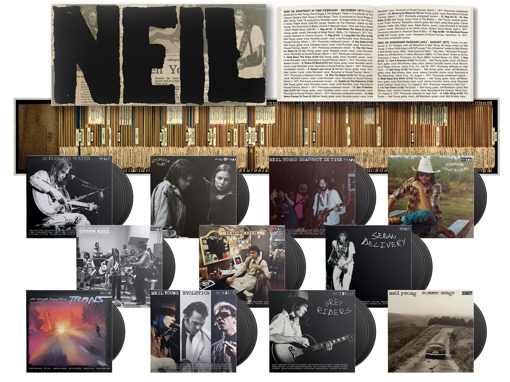 Neil Young Archives Vol. III The collection of blu-rays and CDs from the Neil Young Archives Vol. III box set