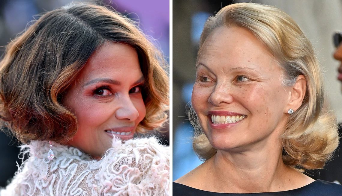 7 Ways to Look Better in Any Picture a collage with photos of halle berry and pamela anderson