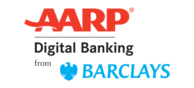 AARP Digital Banking from Barclays Logo AARP Digital Banking from Barclays Logo