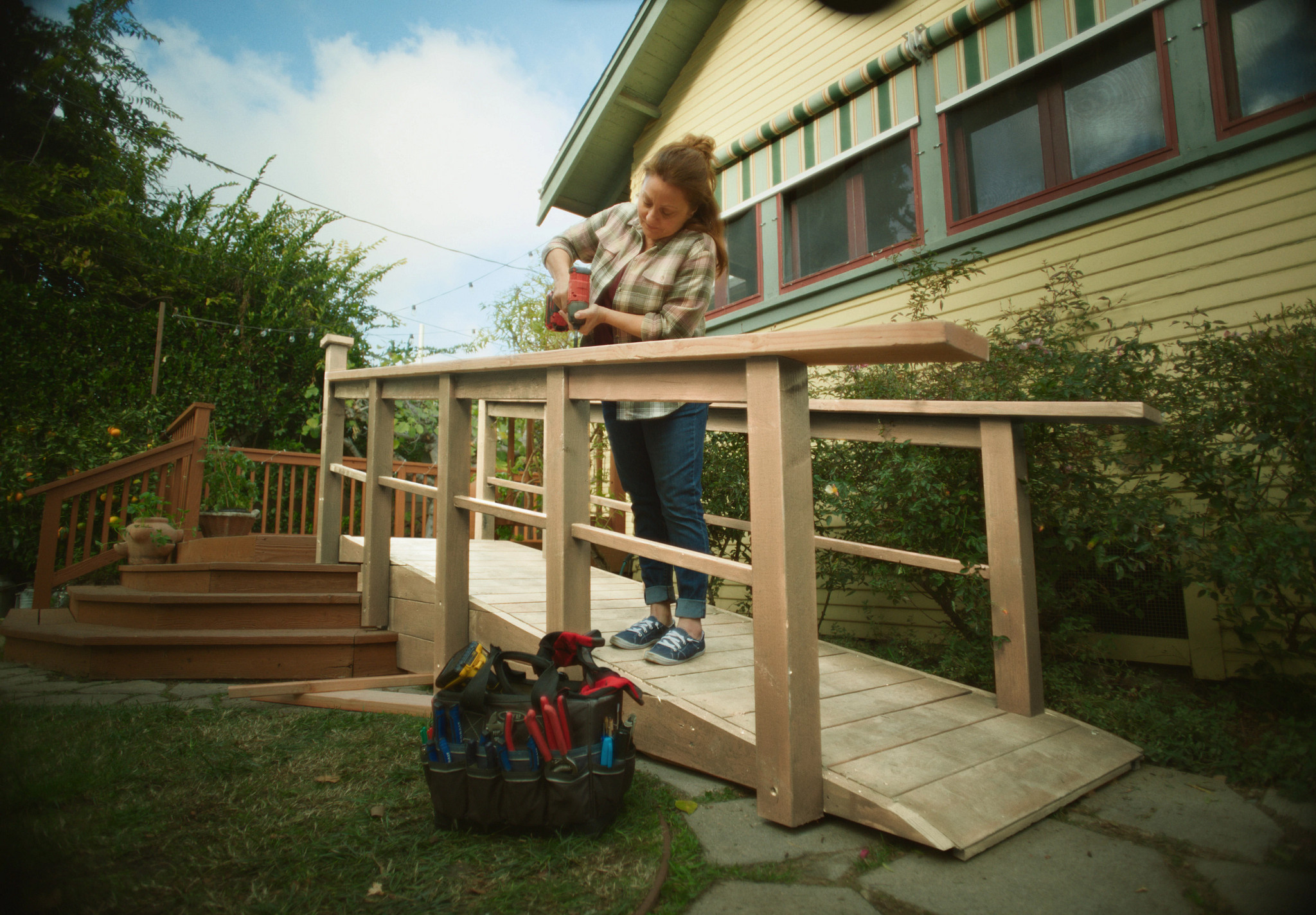 Building a wheelchair ramp