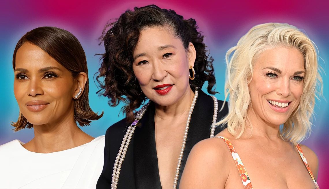 Fix a bad haircut Halle Berry, Sandra Oh and Hannah Waddingham are pictured in a photo collage