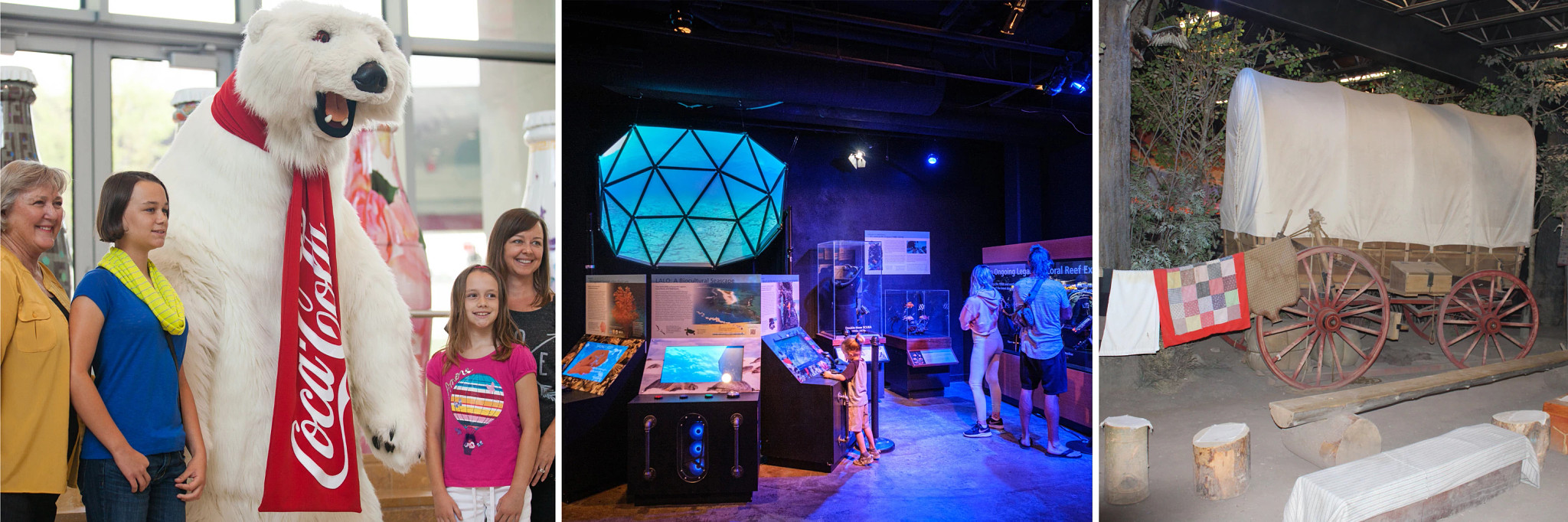 World of Coca-Cola; the Bishop Museum and the National Oregon/California Trail Center 