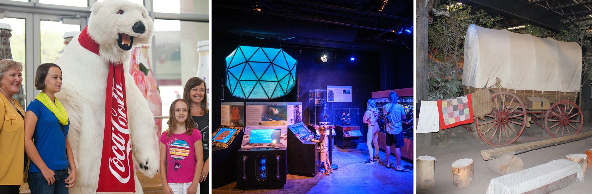 Museums in Georgia, Hawaii and Idaho World of Coca-Cola; the Bishop Museum and the National Oregon/California Trail Center