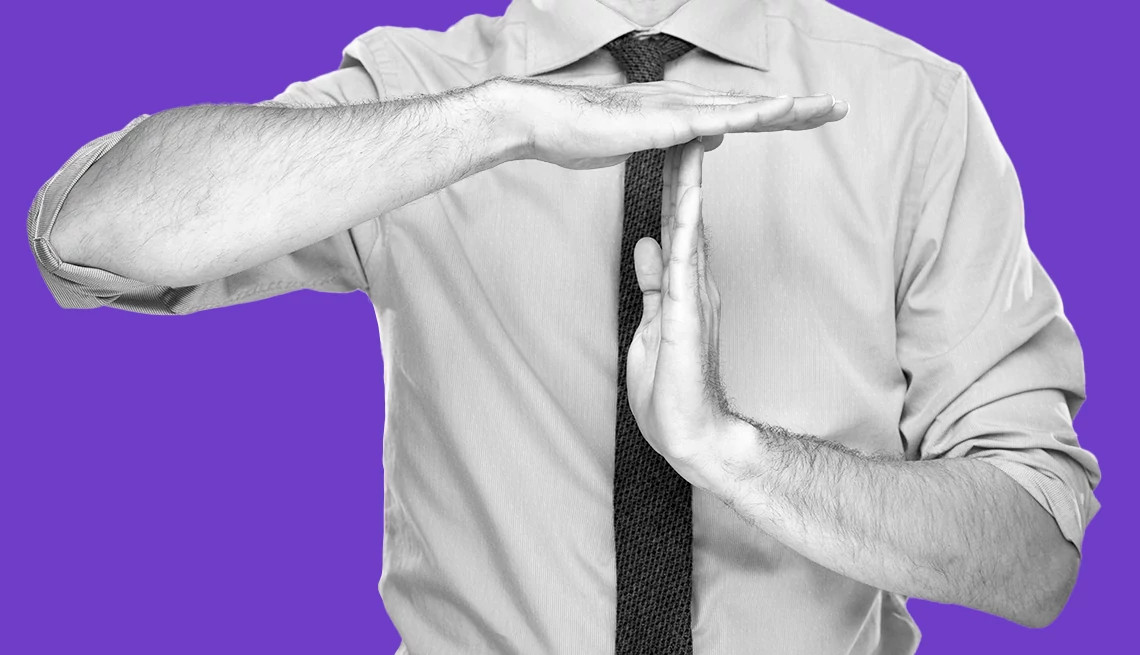 a man making a time out gesture with his hands