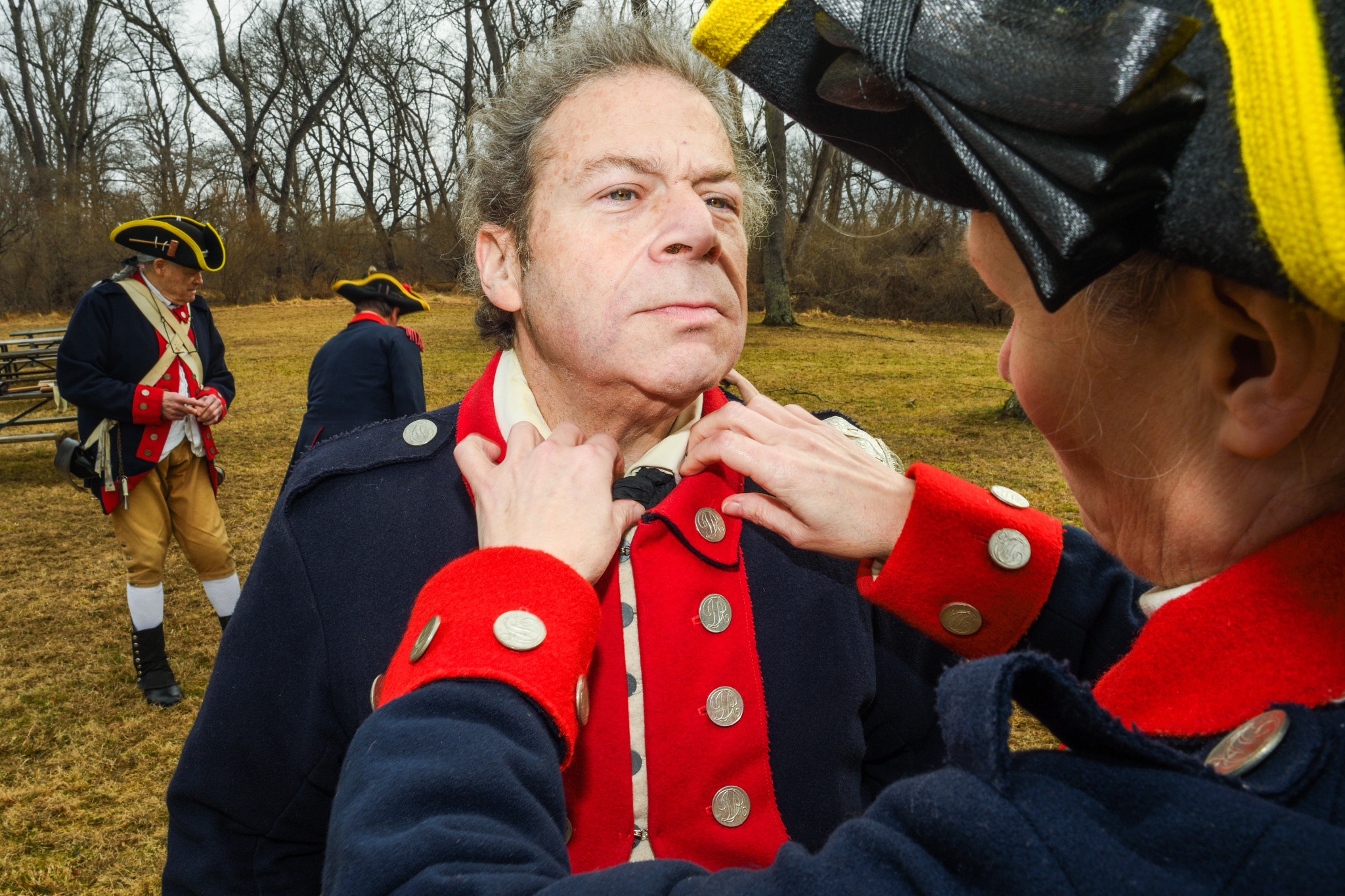 Revolutionary War reenactors