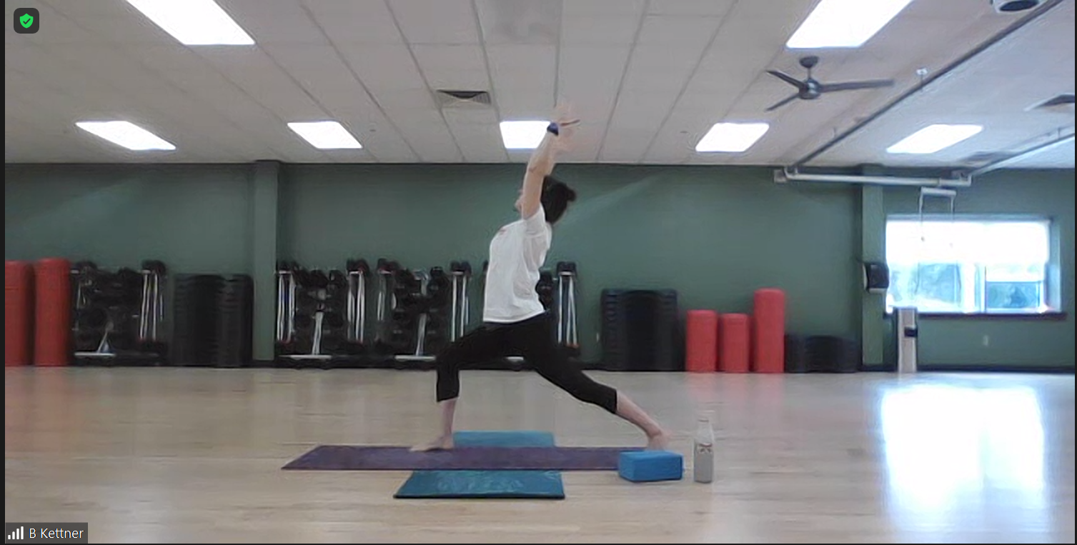 Woman doing yoga pose