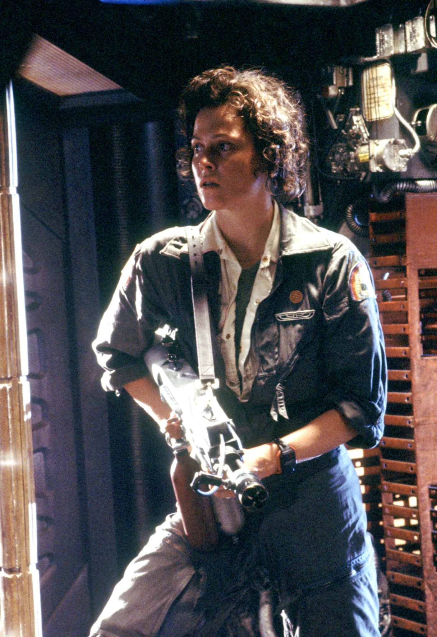 sigourney weaver in a scene from alien