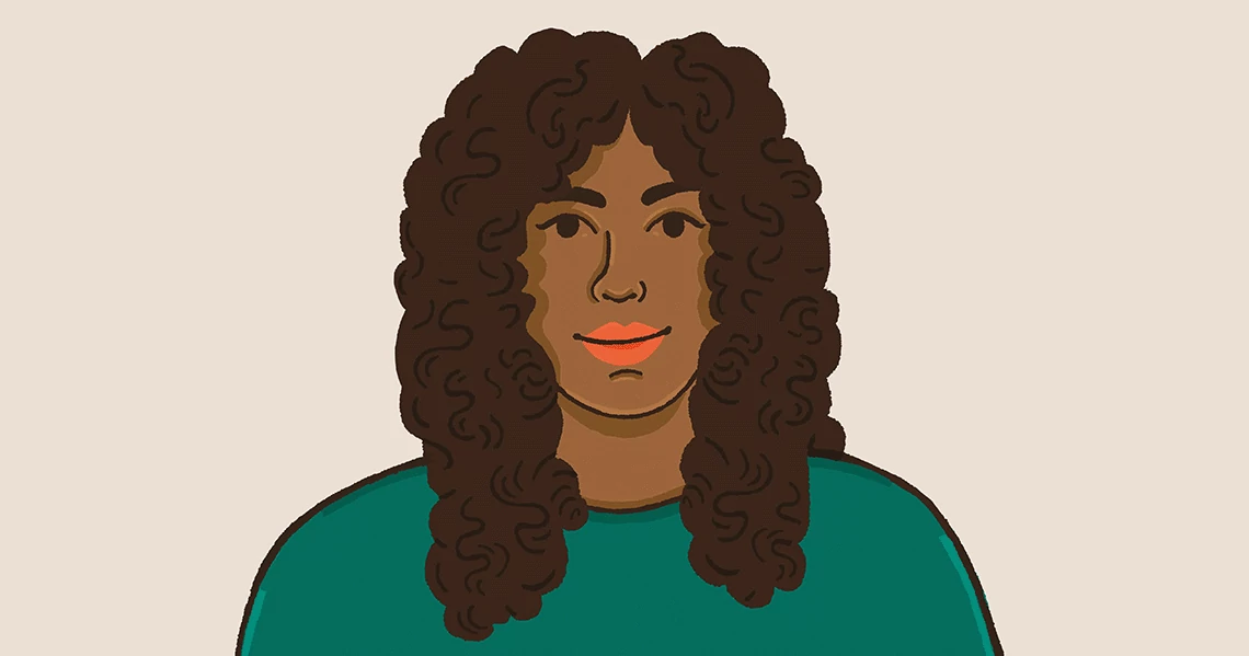 Natural hairstyle for an oblong face shape Natural hairstyle for an oblong face shape