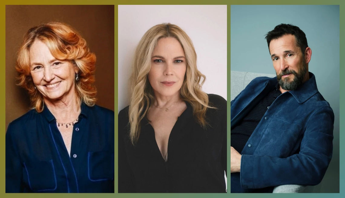 a collage with images of Melissa Leo, Mary McCormack and Noah Wyle