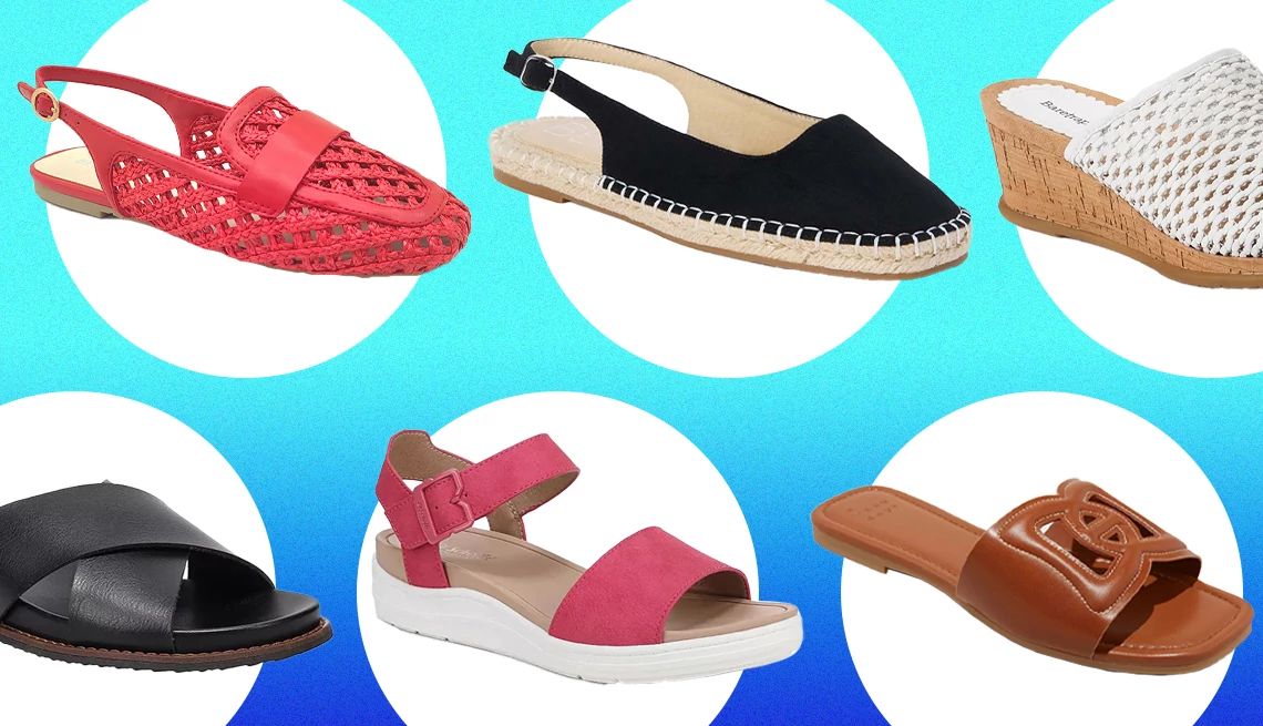 The Worst Summer Shoe Mistakes for Women over 50 a selection of stylish summer shoes