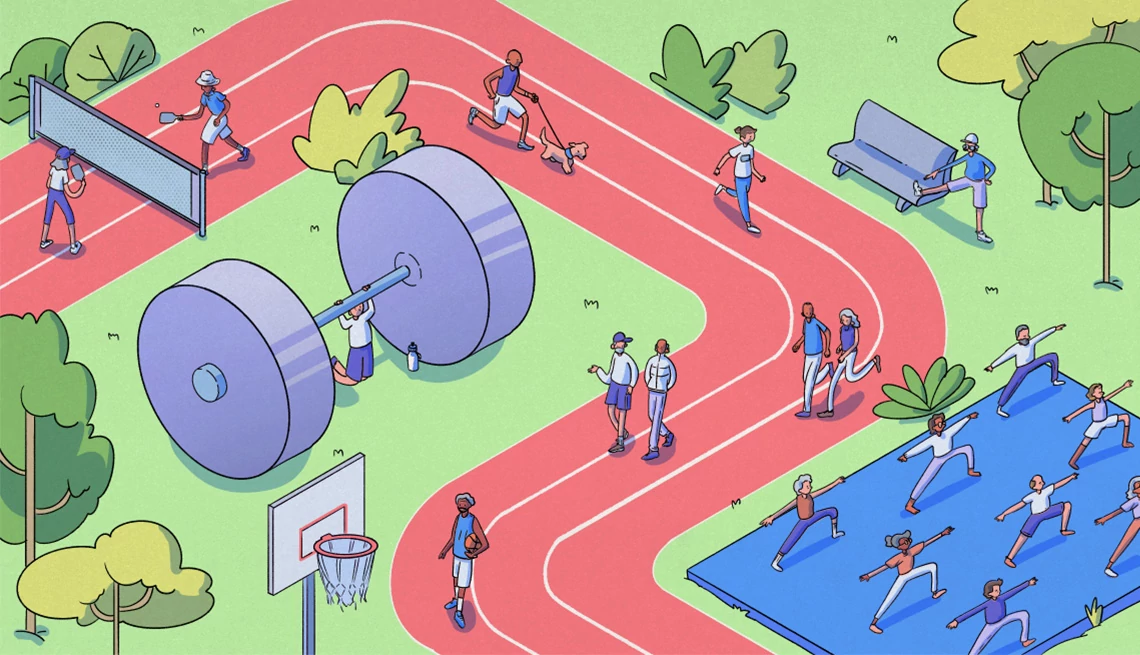 Lifestyle Changes Can Slow Cognitive Decline people doing various exercises on a track