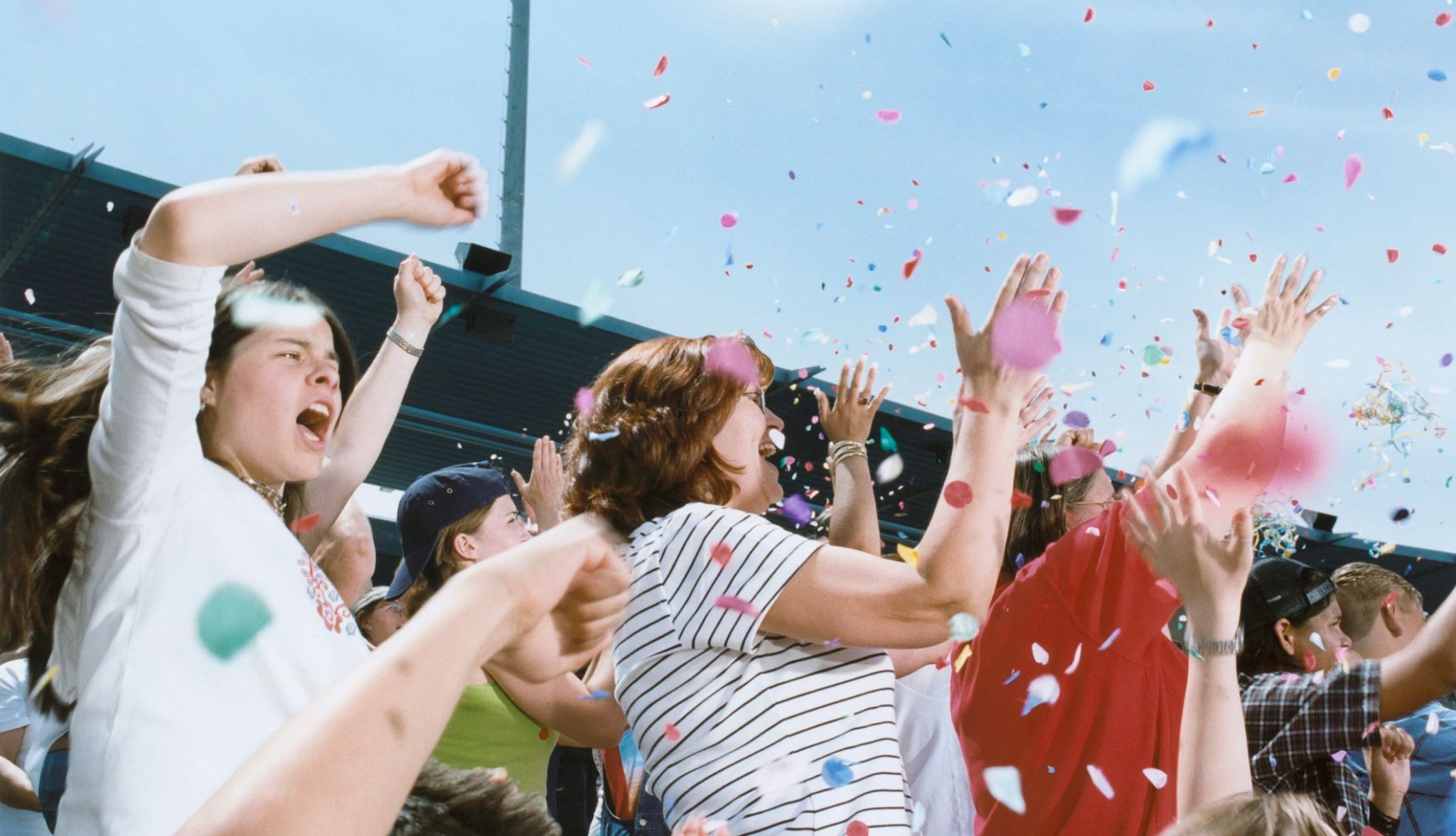 people cheering at a baseball game people cheering at a baseball game