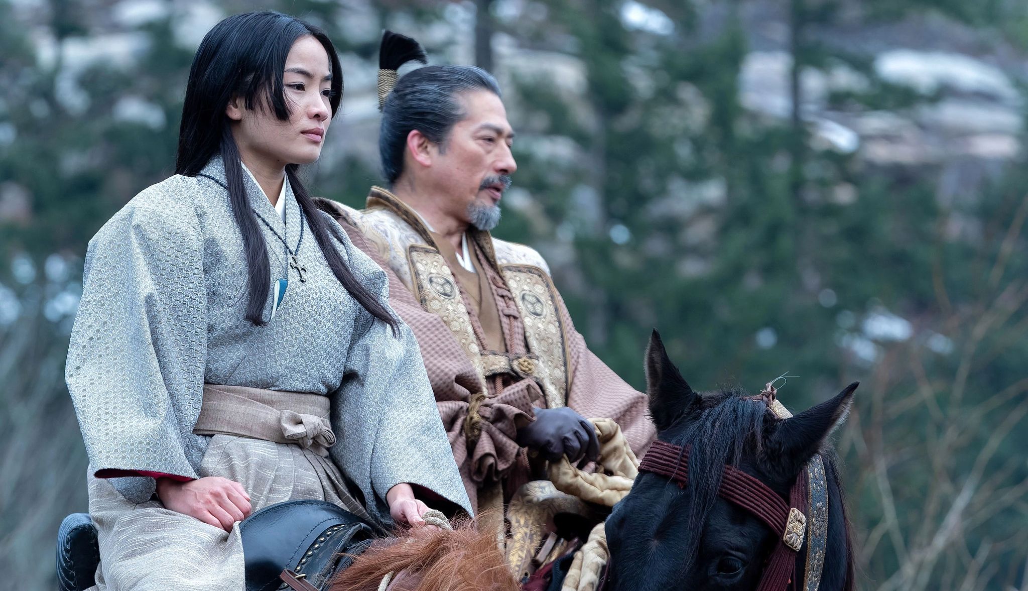 Anna Sawai and Hiroyuki Sanada in "Shōgun" Anna Sawai and Hiroyuki Sanada in Shōgun