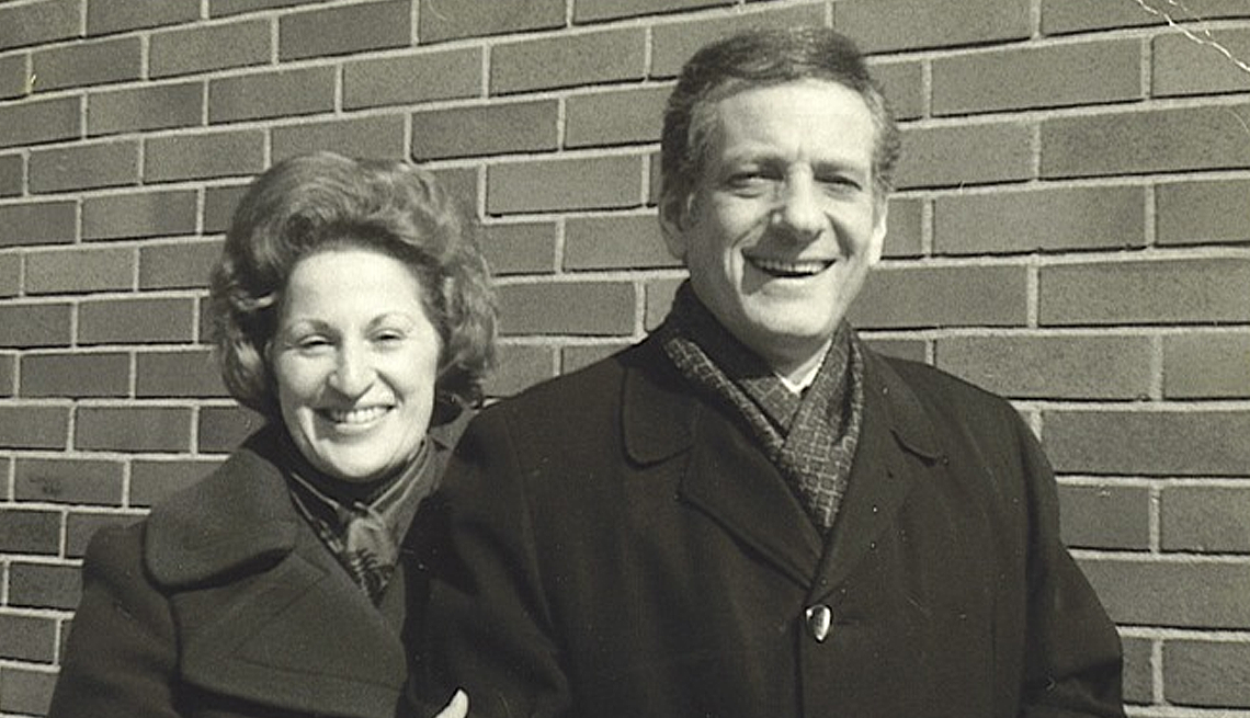 Losing my father young changed my life and shaped my career Morton and Jeannette Jacobs smile in front of a brick wall in 1972