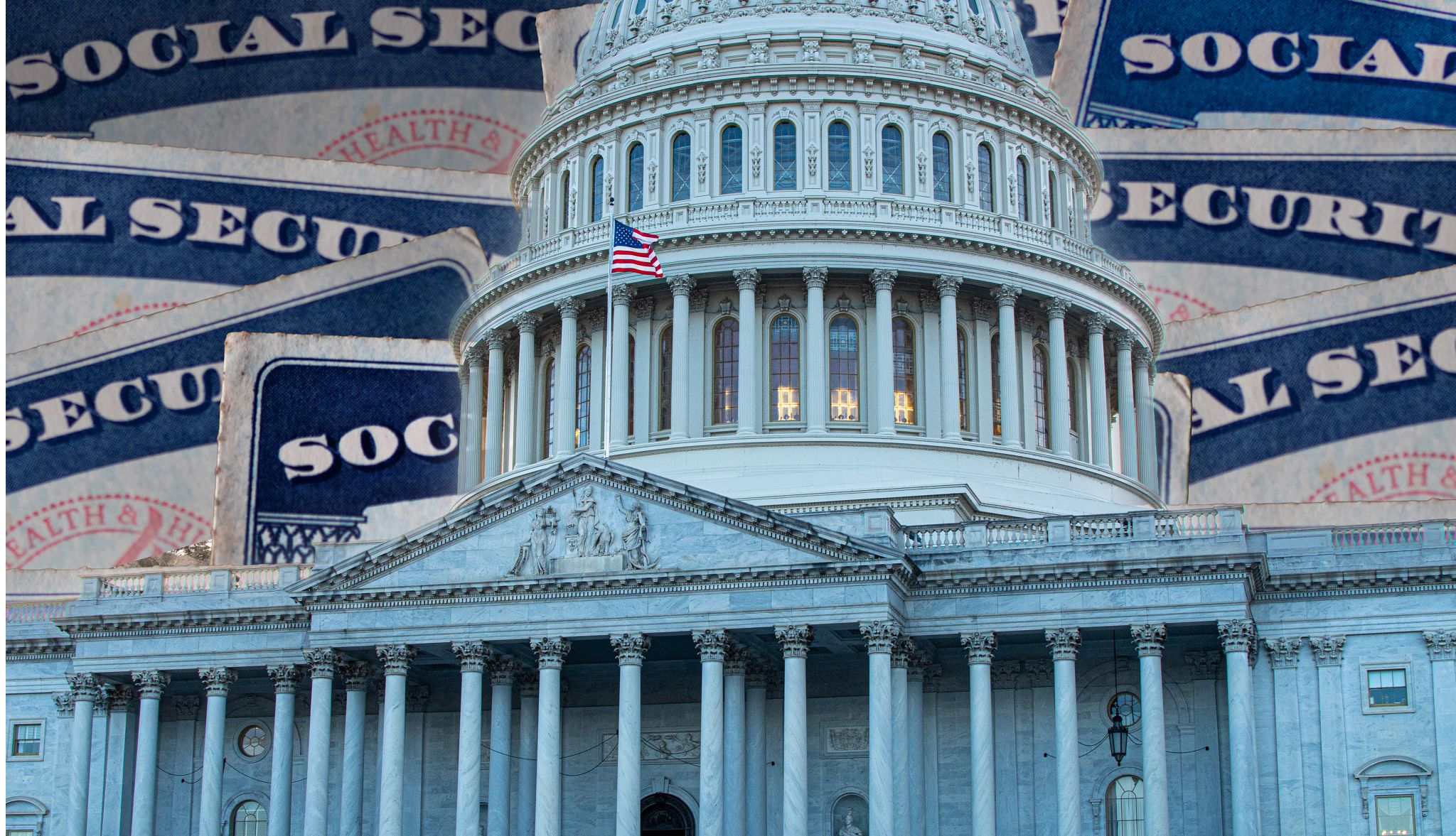 Social Security card and capital Social Security card and capital