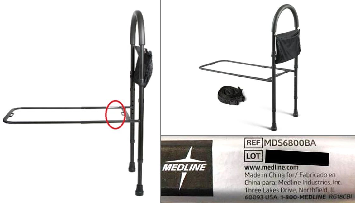 Adult Bed Rails Recalled pictures of the recalled bed rails