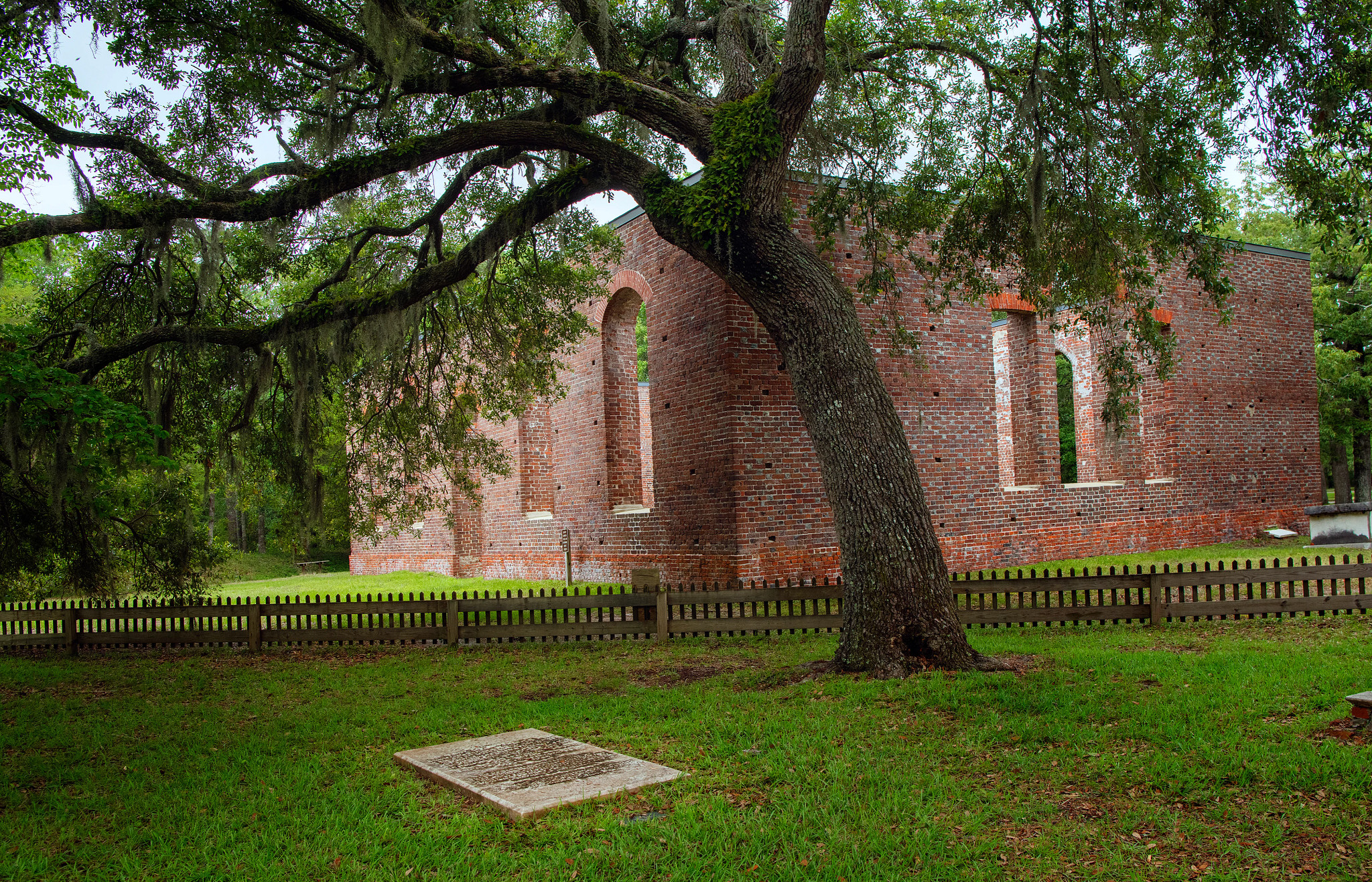 the ruins of a church