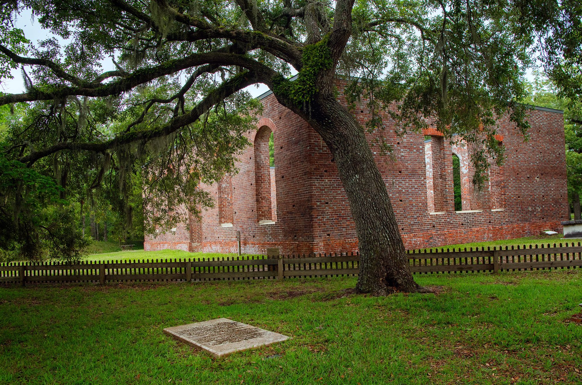 Brunswick Town the ruins of a church