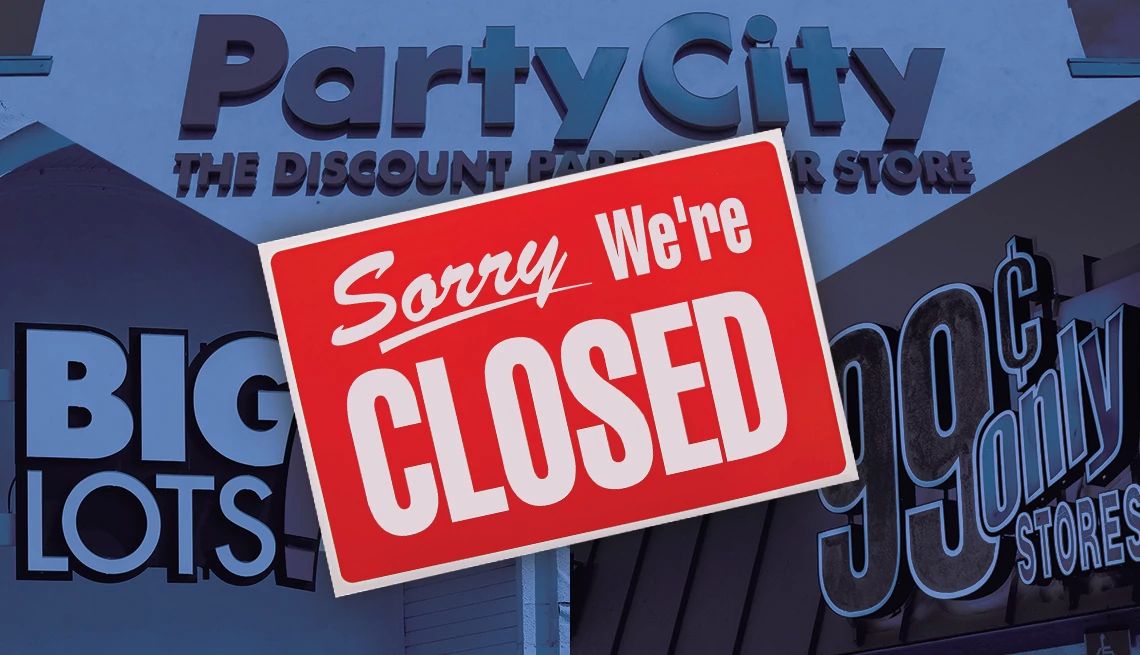 These retailers closed stores in 2024 sorry we are closed sign in front of store signs