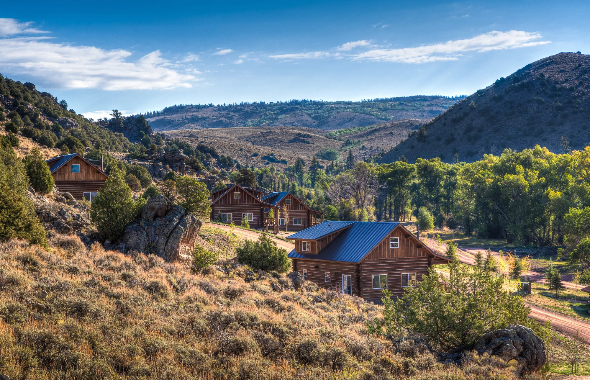 vista aérea de Brush Creek Ranch