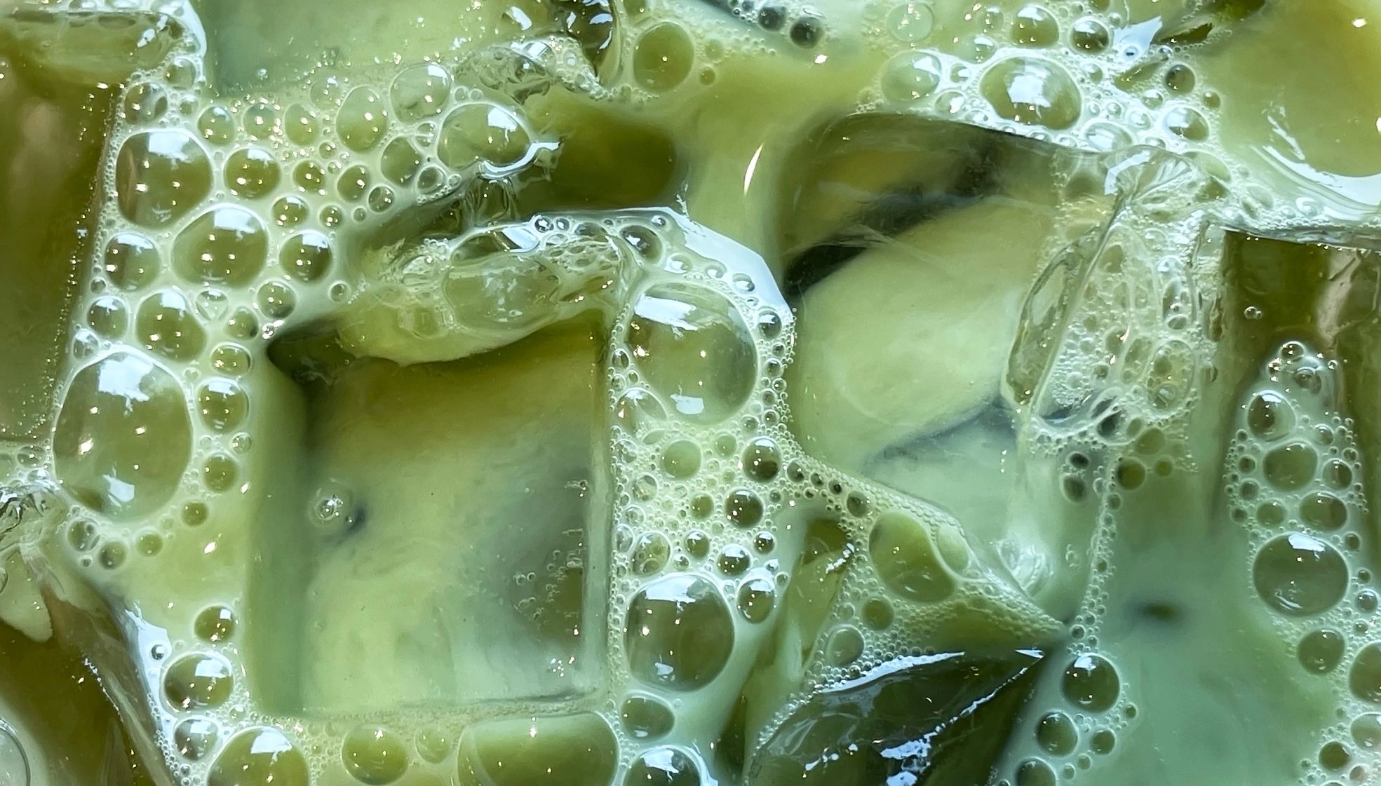 Té matcha con hielo Té matcha con hielo