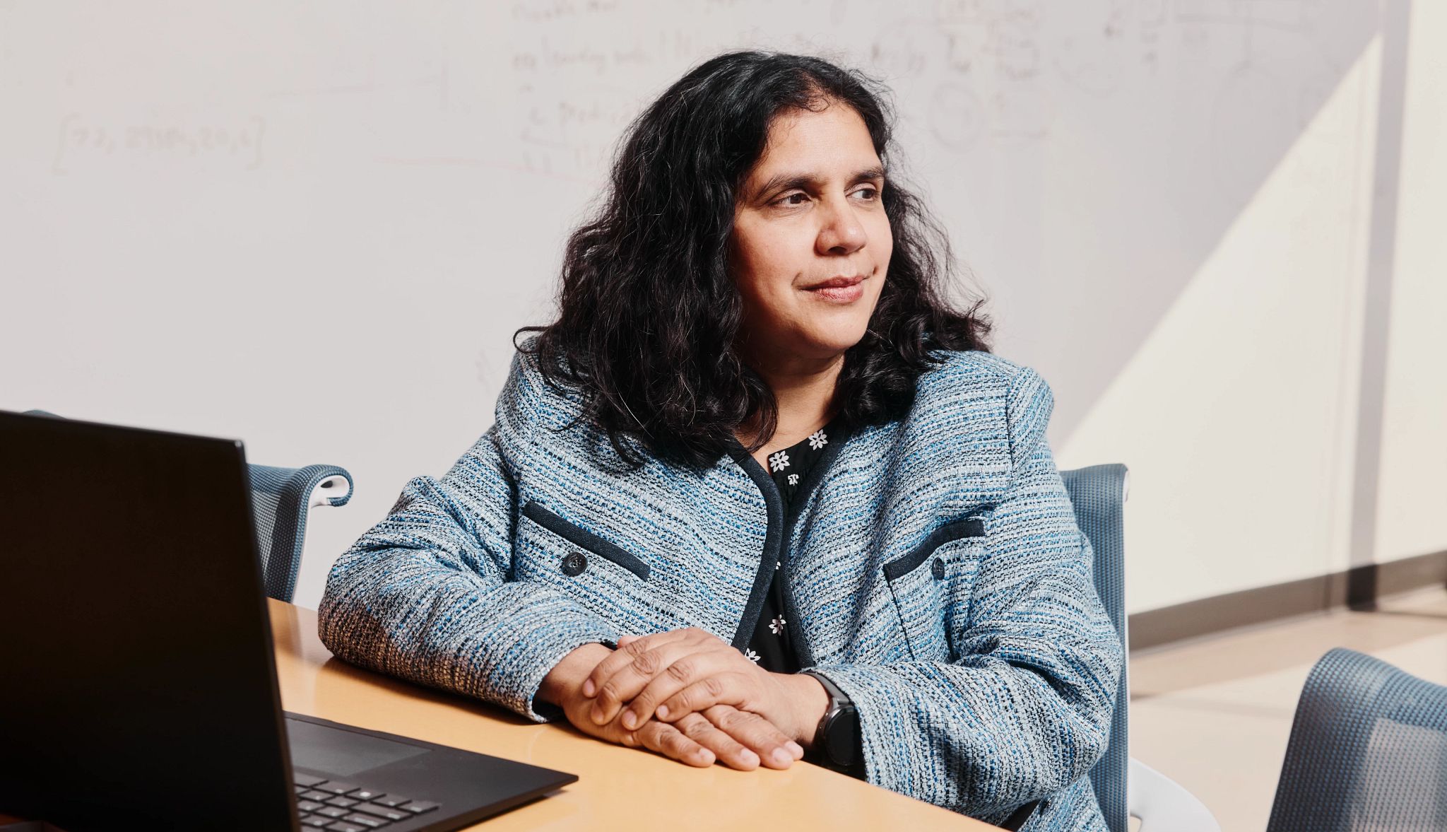 Ai Heart Scans Damini Dey at the Cedars-Sinai campus in Los Angeles.