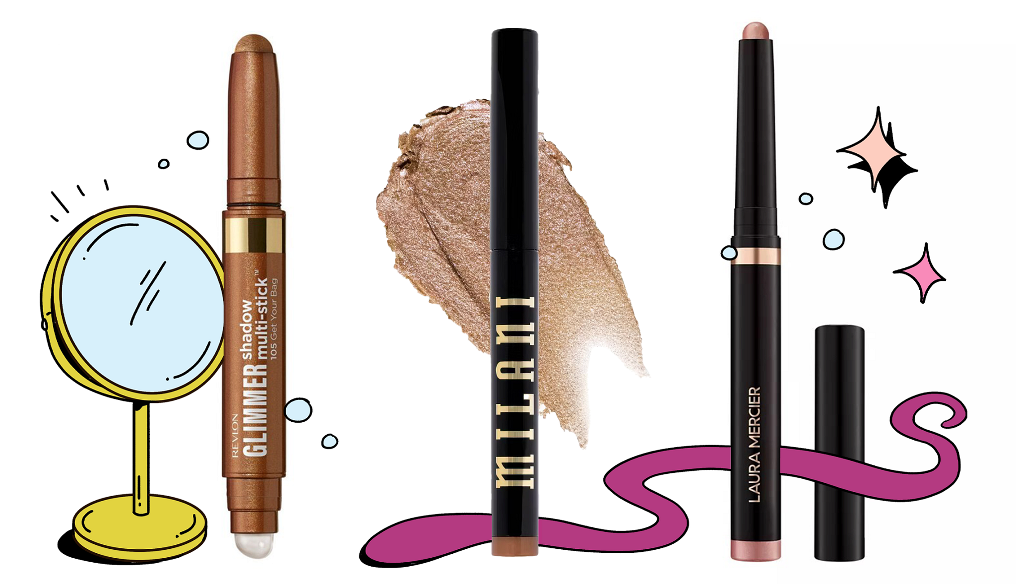 various eyeshadow crayons