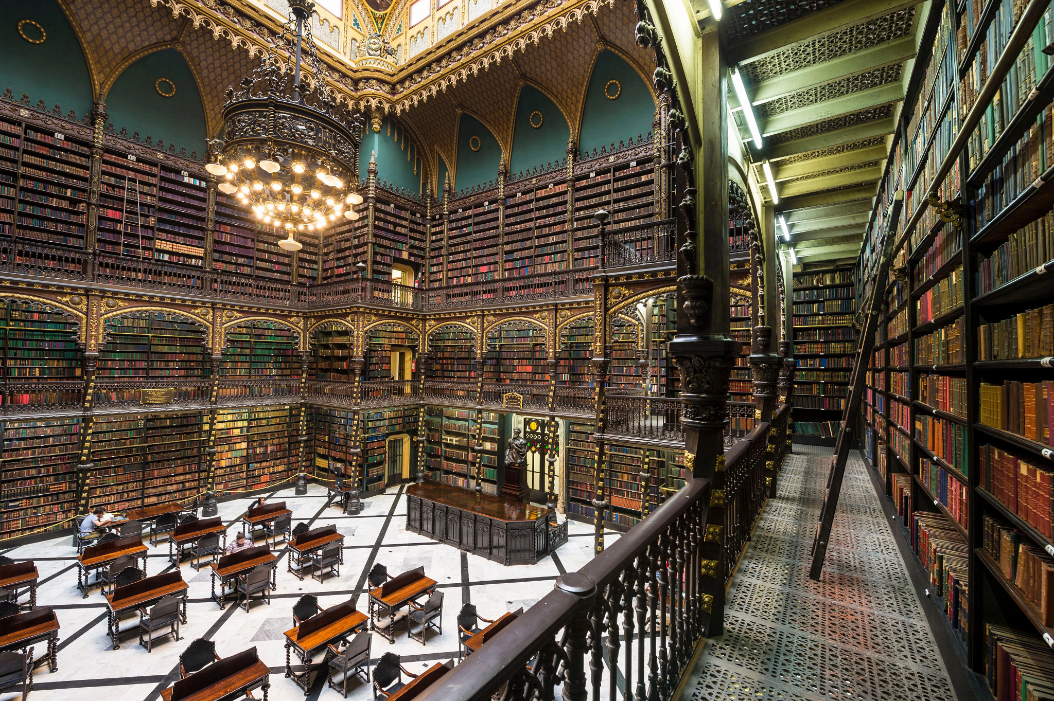 The Royal Portuguese Reading Room in Rio de Janeiro 