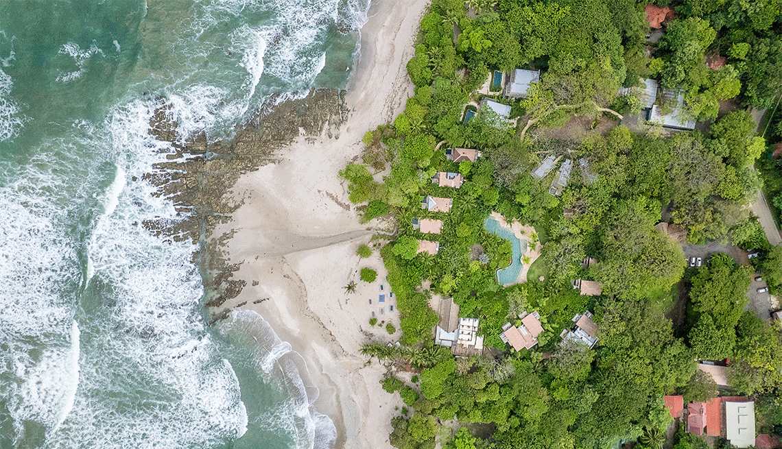 a gif of wellness activities and resorts