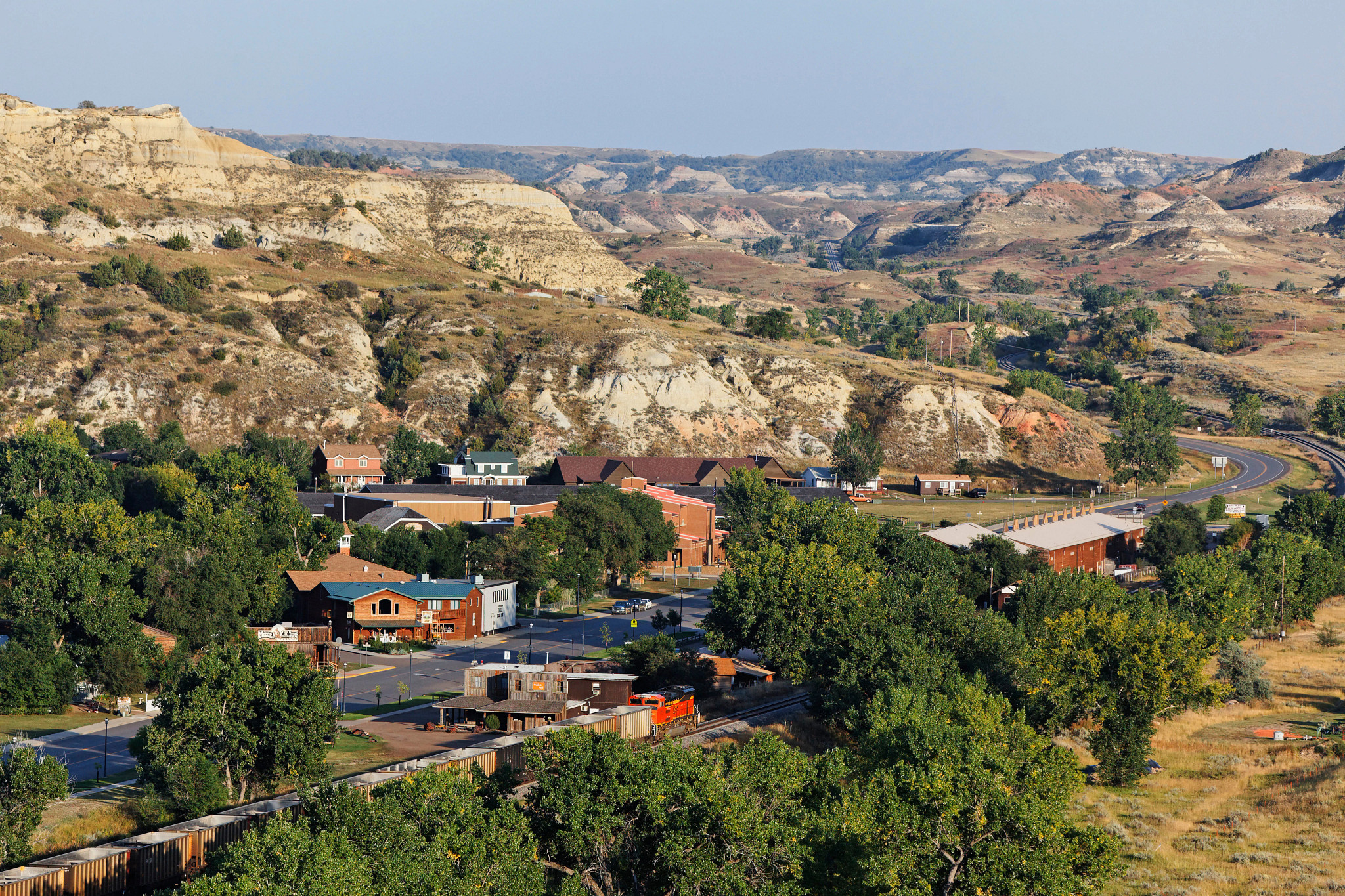 houses and businesses in medora, north dakota