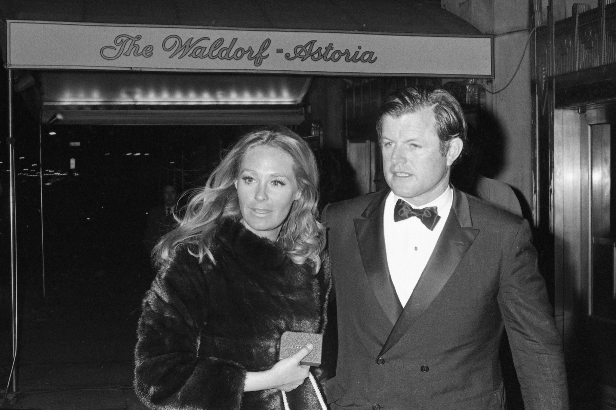 A photo shows Joan Kennedy with her then-husband, Ted Kennedy, in 1971