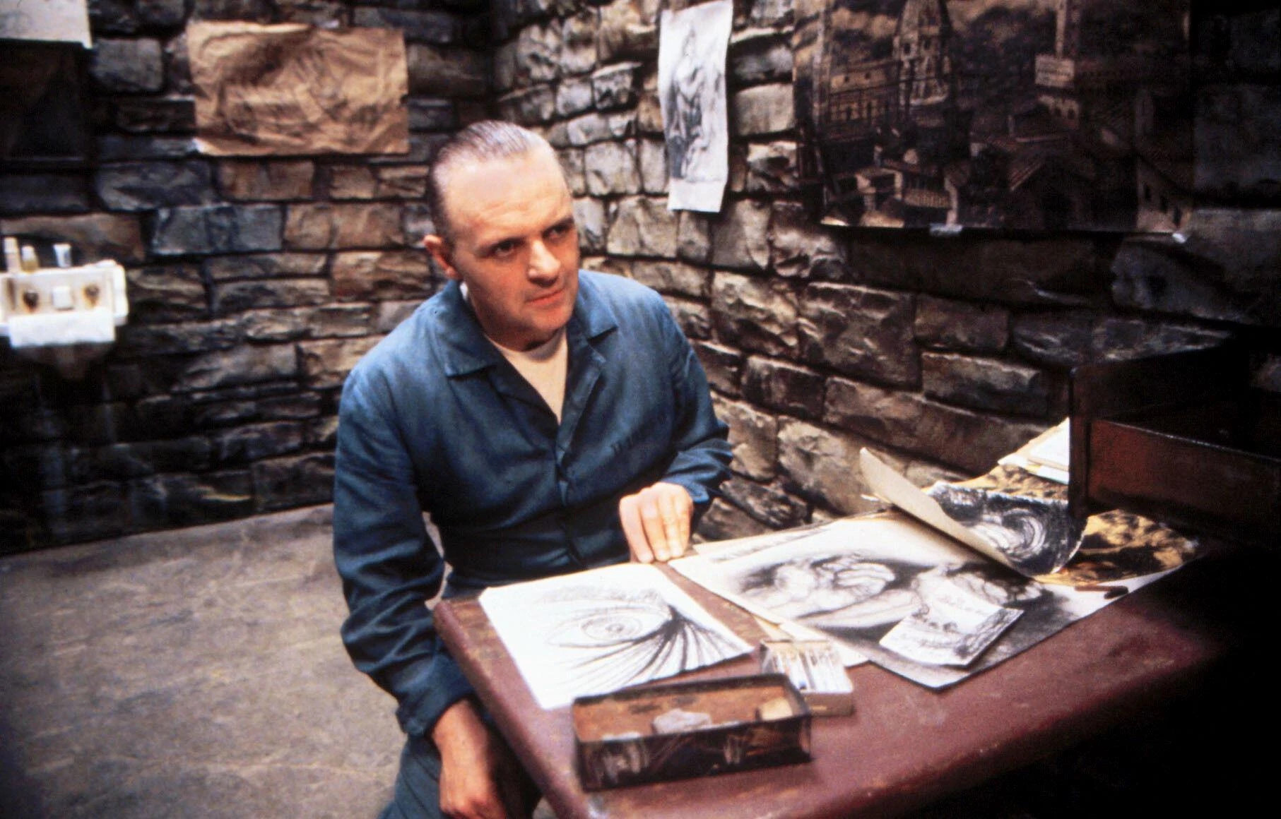 anthony hopkins in a scene from silence of the lambs