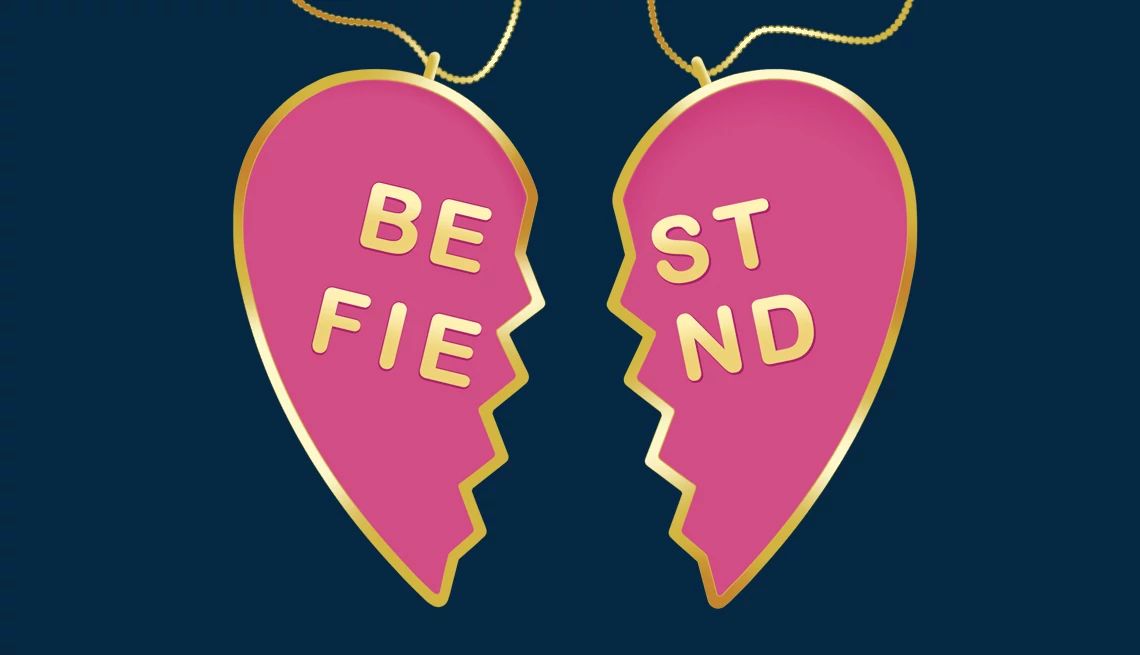 Affinity Fraud two sides of a broken best friends heart necklace