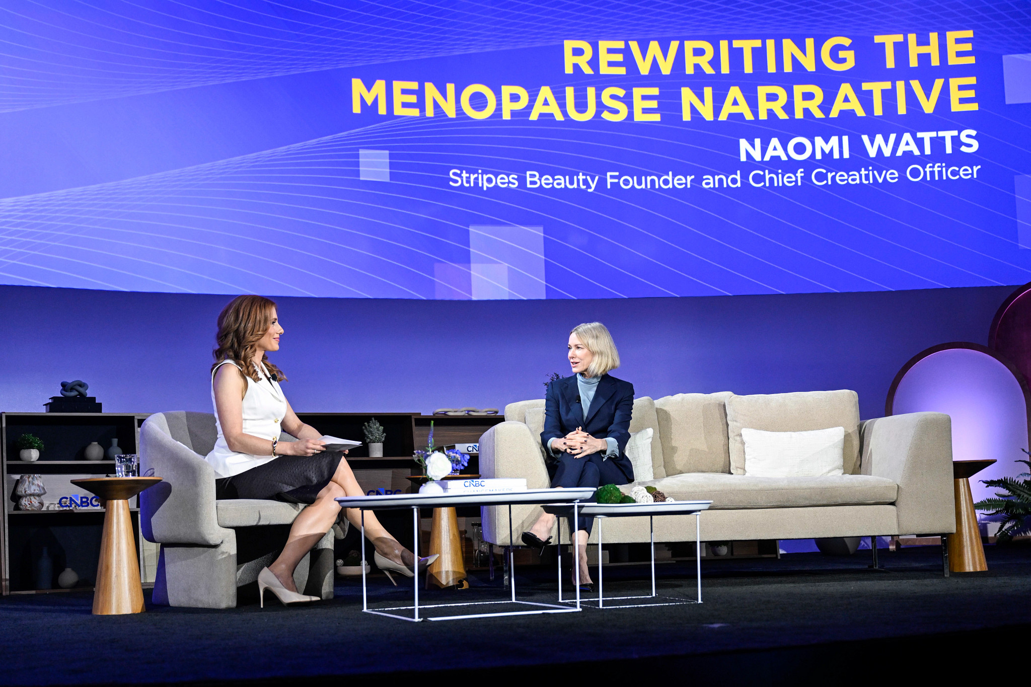 naomi watts at a c n b c event about menopause