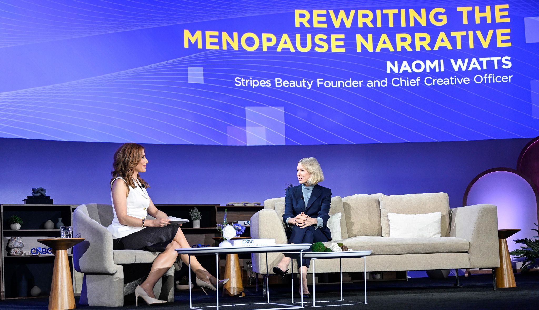 Naomi Watts sobre aulas de menopausa Naomi Watts em evento da Acnbc sobre menopausa