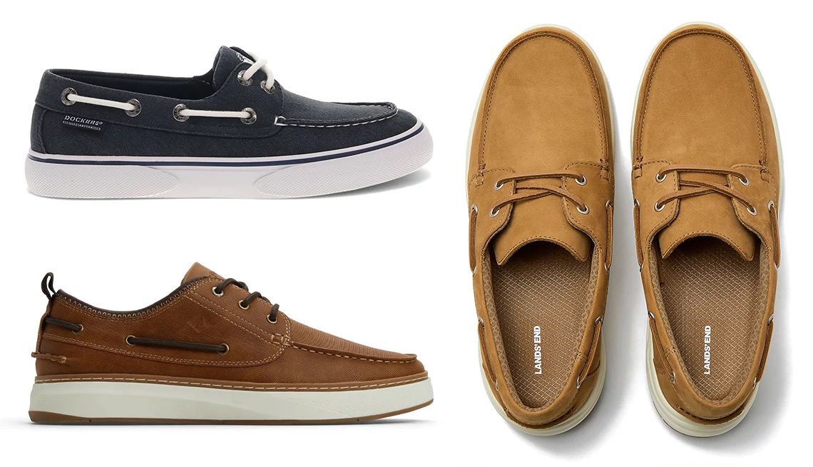 Style Tips for Men Over 50  examples of boat shoes